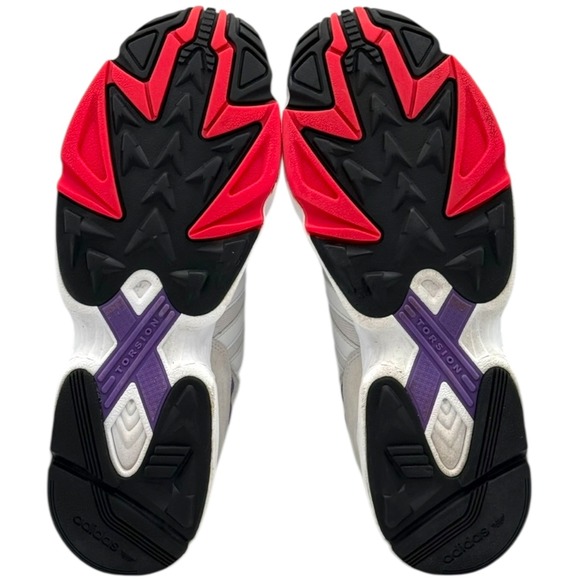 adidas Men‎ Yung-96 Size 12 White Purple Retro Sneaker Chunky Dad Shoes DB2601 - Picture 7 of 8